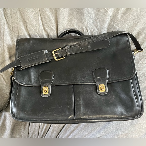 Coach laptop bag, leather - Picture 1 of 9